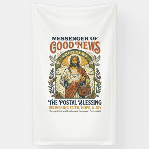 Jesus Postal Worker Delivery Shirt Faith Based Des Banner