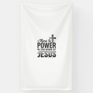 Jesus Power Religious Vintage Typography Shirt Banner