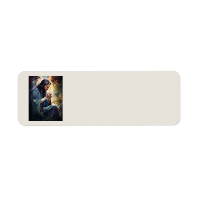 Jesus Praying Address Labels (Front)
