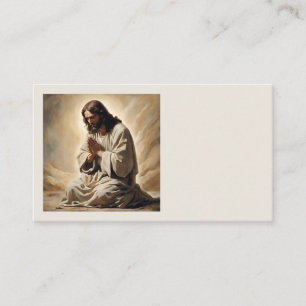 Jesus Praying Business Cards