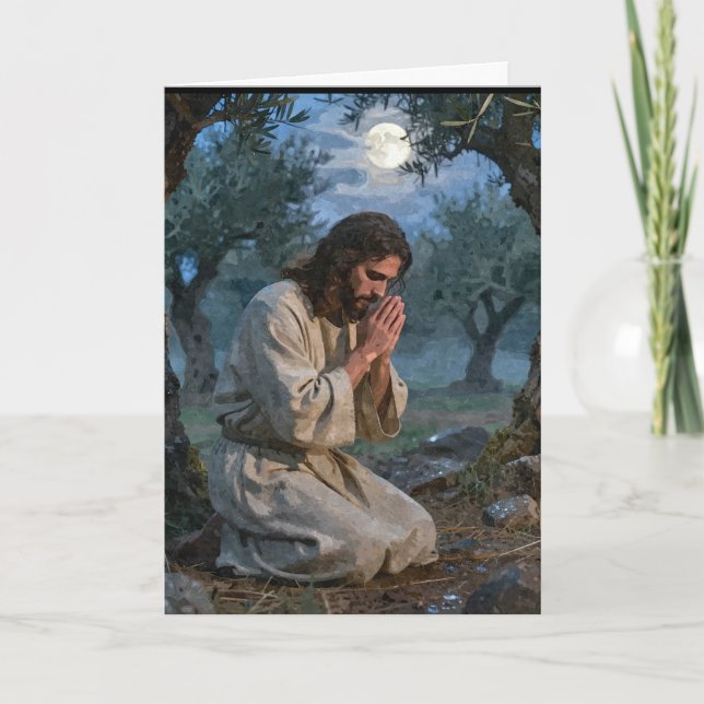 Jesus praying card (Front)