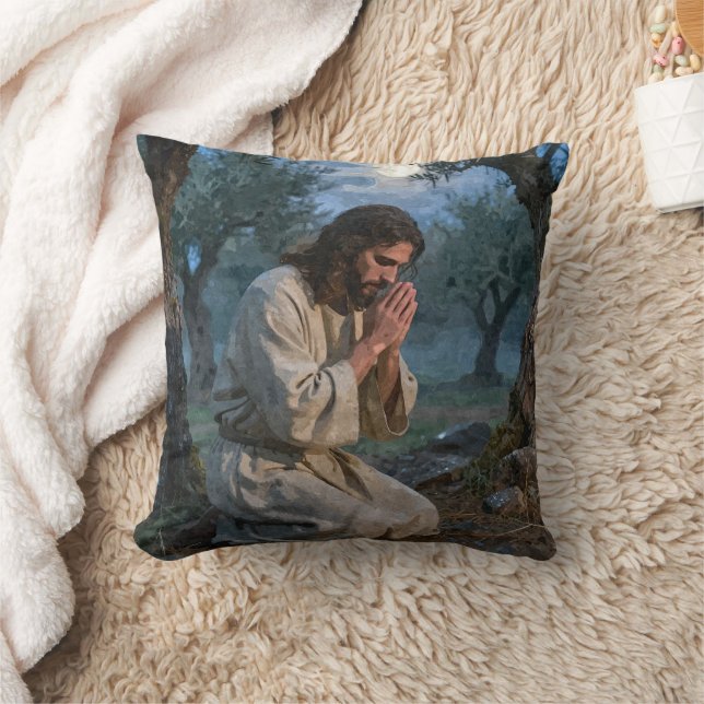 Jesus Praying Cushion (Blanket)