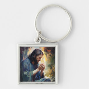 Jesus Praying Keychain