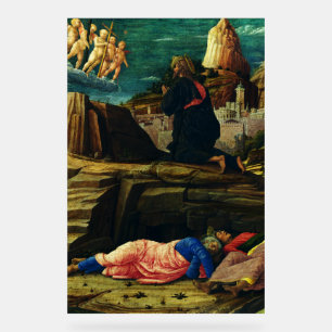 Jesus prays in the Garden of Gethsemane Acrylic Sign