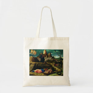 Jesus prays in the Garden of Gethsemane Tote Bag