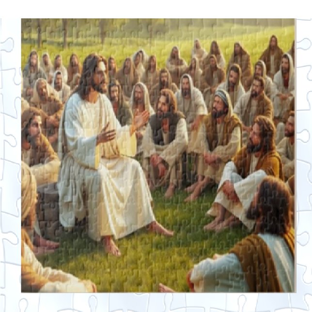Jesus Preaches Jigsaw Puzzle (Creator Uploaded)