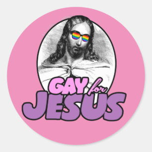 Jesus Pride T-Shirt Classic Round Sticker