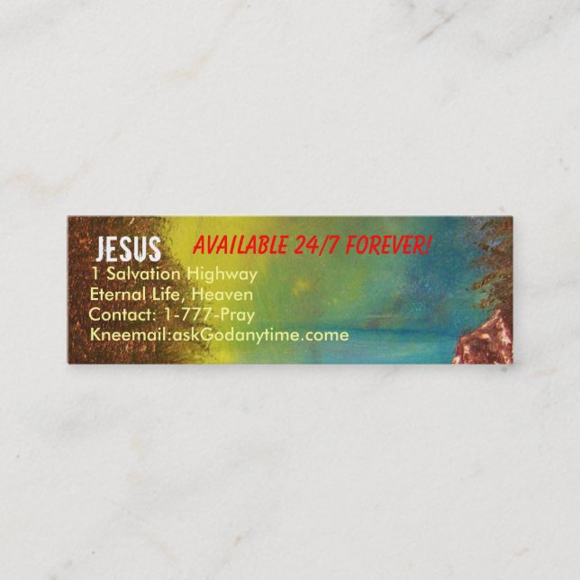 Jesus Profile Card (Front)