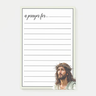 Jesus Profile Crown of Thorns War Room Prayer Post-it Notes
