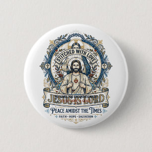 Jesus Prophecy Eschatology Vintage Shirt Christian 6 Cm Round Badge