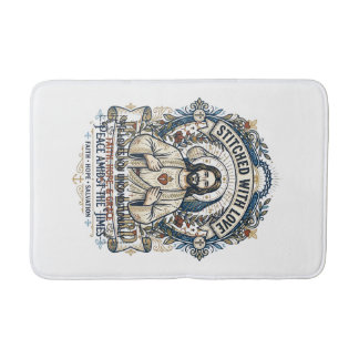 Jesus Prophecy Eschatology Vintage Shirt Christian Bath Mat