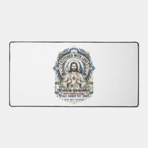Jesus Prophecy Eschatology Vintage Shirt Christian Desk Mat