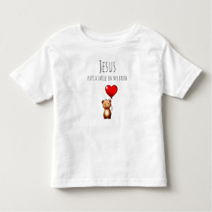 Jesus Puts A Smile On My Faith Toddler Tee