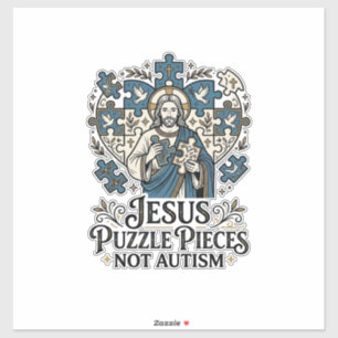 Jesus Puzzle Pieces Not Autism Jesus Puzzle Pieces