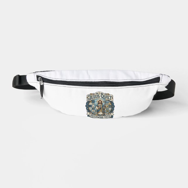 Jesus Quilt Patchwork Faith Jesus Quilt Patchwork  Bum Bags (Front)