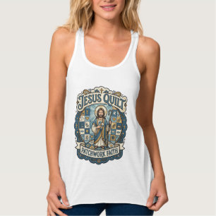 Jesus Quilt Patchwork Faith Jesus Quilt Patchwork Singlet