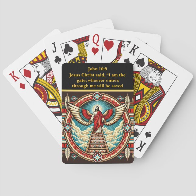 Jesus’ Radiant Call to Heaven Playing Cards (Back)