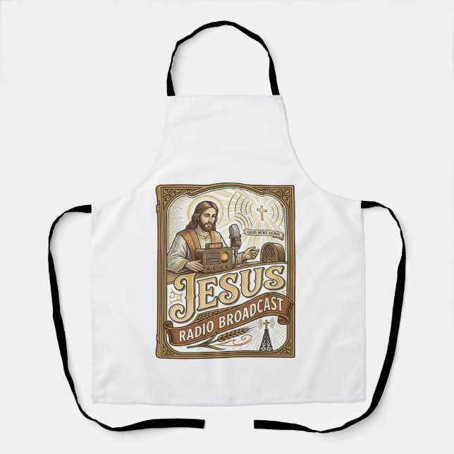 Jesus Radio Broadcast Jesus Radio Broadcast Christ Apron (Front)