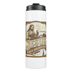 Jesus Radio Broadcast Jesus Radio Broadcast Christ Thermal Tumbler