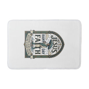 Jesus Rainy Day Faith Jesus Rainy Day Christian Fa Bath Mat