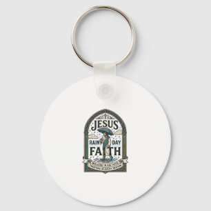Jesus Rainy Day Faith Jesus Rainy Day Christian Fa Key Ring
