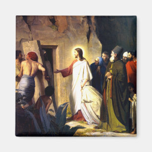 Jesus Raising Lazarus from the Dead Magnet
