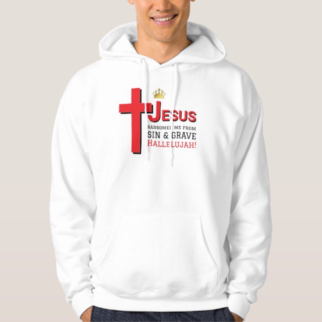JESUS RANSOMED ME Christian Easter Hoodie (Front)