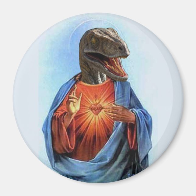 Jesus Raptor Magnet (Front)