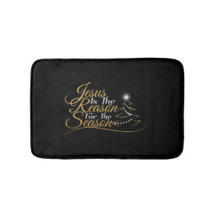 Jesus - Reason for Christmas Season Merry Xmas Bath Mat
