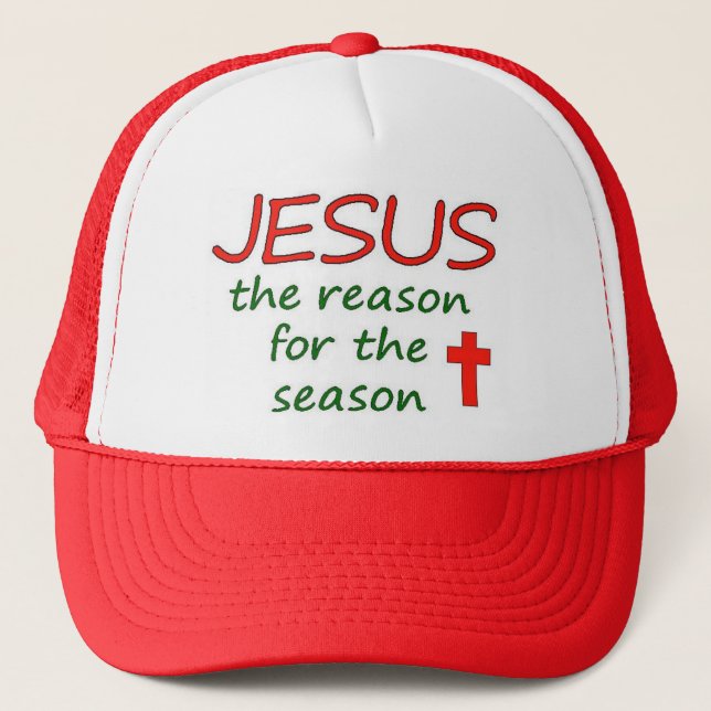 JESUS Reason for Season Trucker Hat (Front)