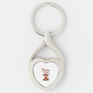 Jesus Reason for The Season Cow Christmas Christia Key Ring