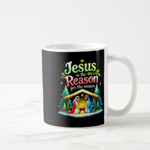 Jesus Reason For The Season Nativity Christmas Des Coffee Mug