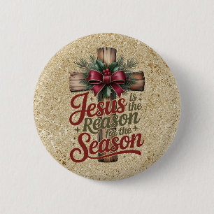 Jesus Reason Season Button