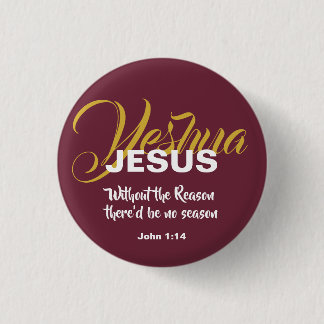 JESUS REASON SEASON Christmas Christian Scripture 3 Cm Round Badge