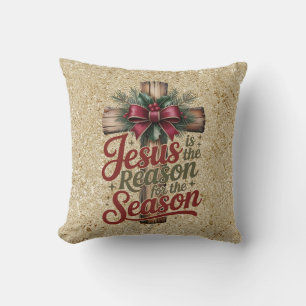 Jesus Reason Season Throw Pillow