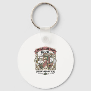 Jesus Record Shop Gospel Jesus Record Shop Christi Key Ring