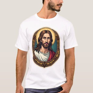 Jesus Redeemer Seal Vintage Engraving Tee