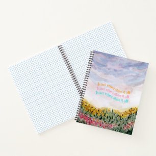 Jesus reigns above it all notebook