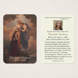Jesus Religious Christian Funeral Holy Card