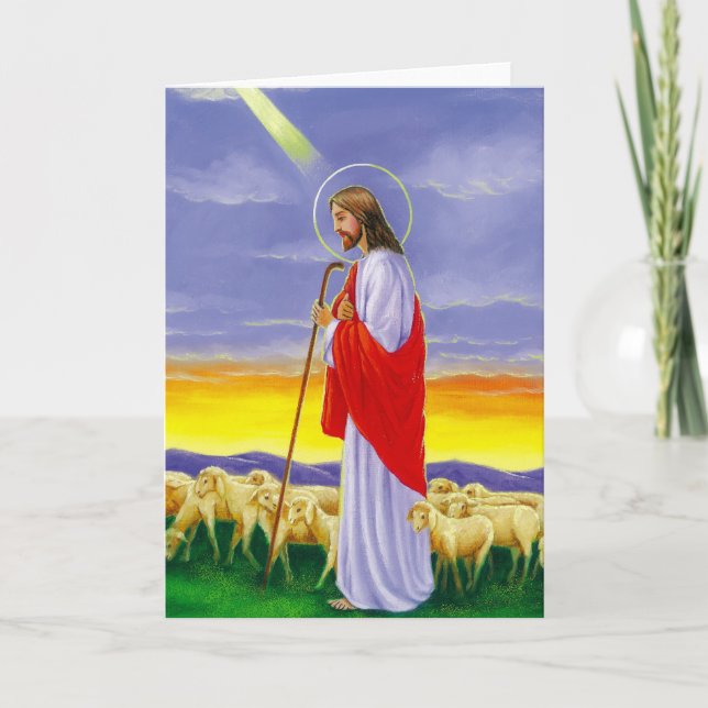 Jesus, religious Easter Holiday Card (Front)