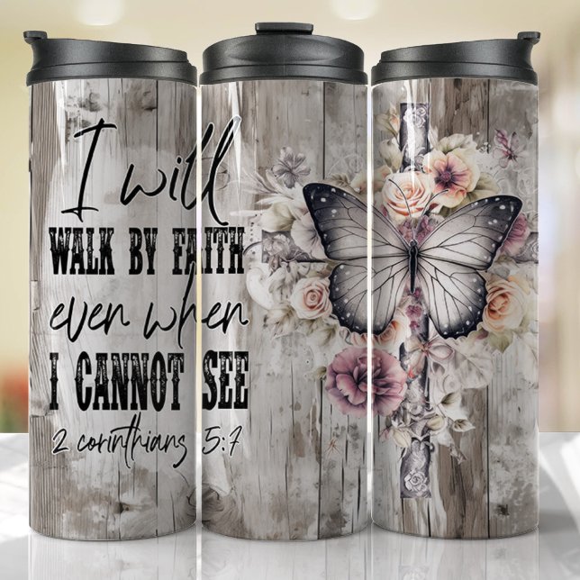 Jesus Religious Faith God Bible Prayer Thermal Tumbler (Religious Faith Tumbler)