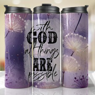 Jesus Religious Faith God Bible Prayer Thermal Tumbler