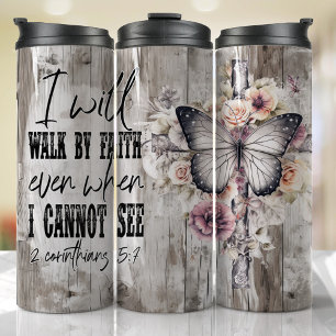 Jesus Religious Faith God Bible Prayer Thermal Tumbler