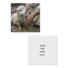 Jesus Rescuing a Lamb From a Mud Puddle