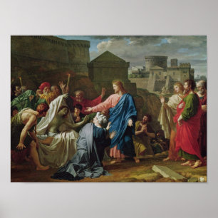 Jesus Resurrecting the Son of the Widow of Naim Poster