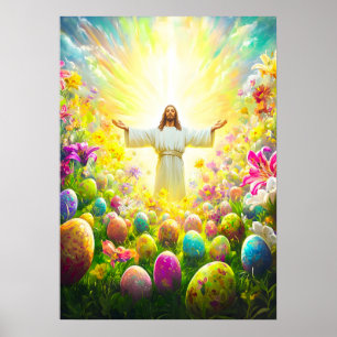 Jesus Resurrection Easter Poster