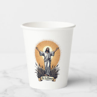 Jesus Resurrection Vintage Engraving Faith Shirt ( Paper Cups