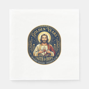 Jesus Retirement Vintage Shirt Christian Napkin