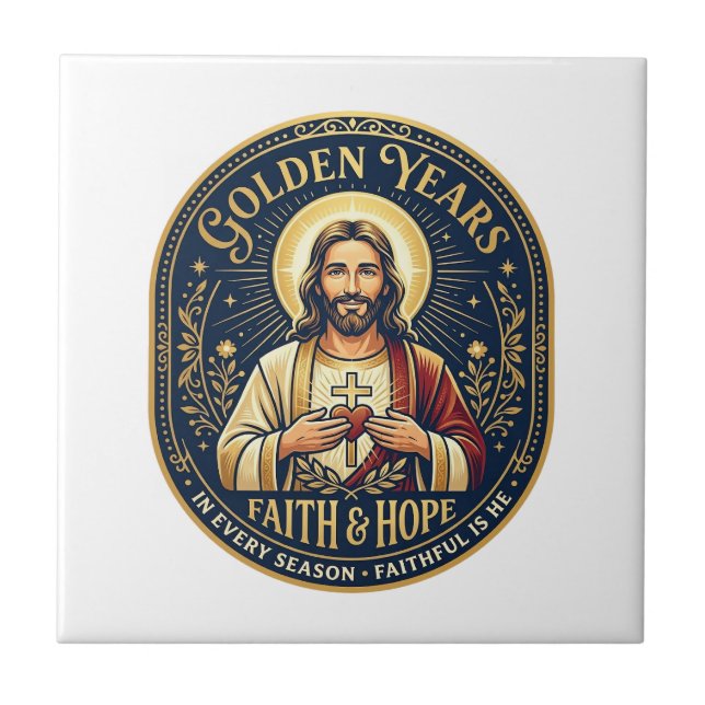 Jesus Retirement Vintage Shirt Christian Tile (Front)
