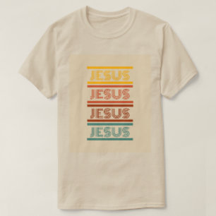 Jesus retro off white tee unisex